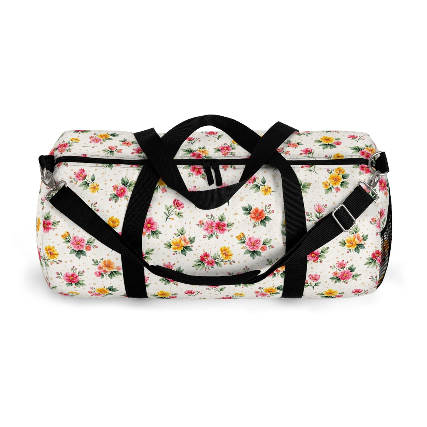 Wildflower Sprinkle Pattern – Splatter Bloom Collection – Duffel Travel Bag