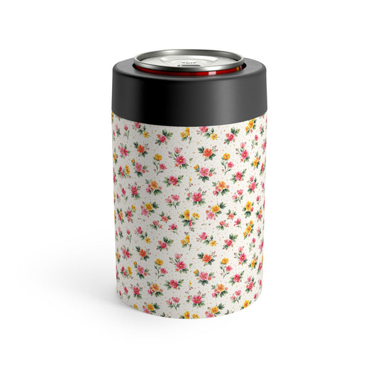 Wildflower Sprinkle Pattern – Splatter Bloom Collection – 12oz Insulated Stainless Steel Koozie