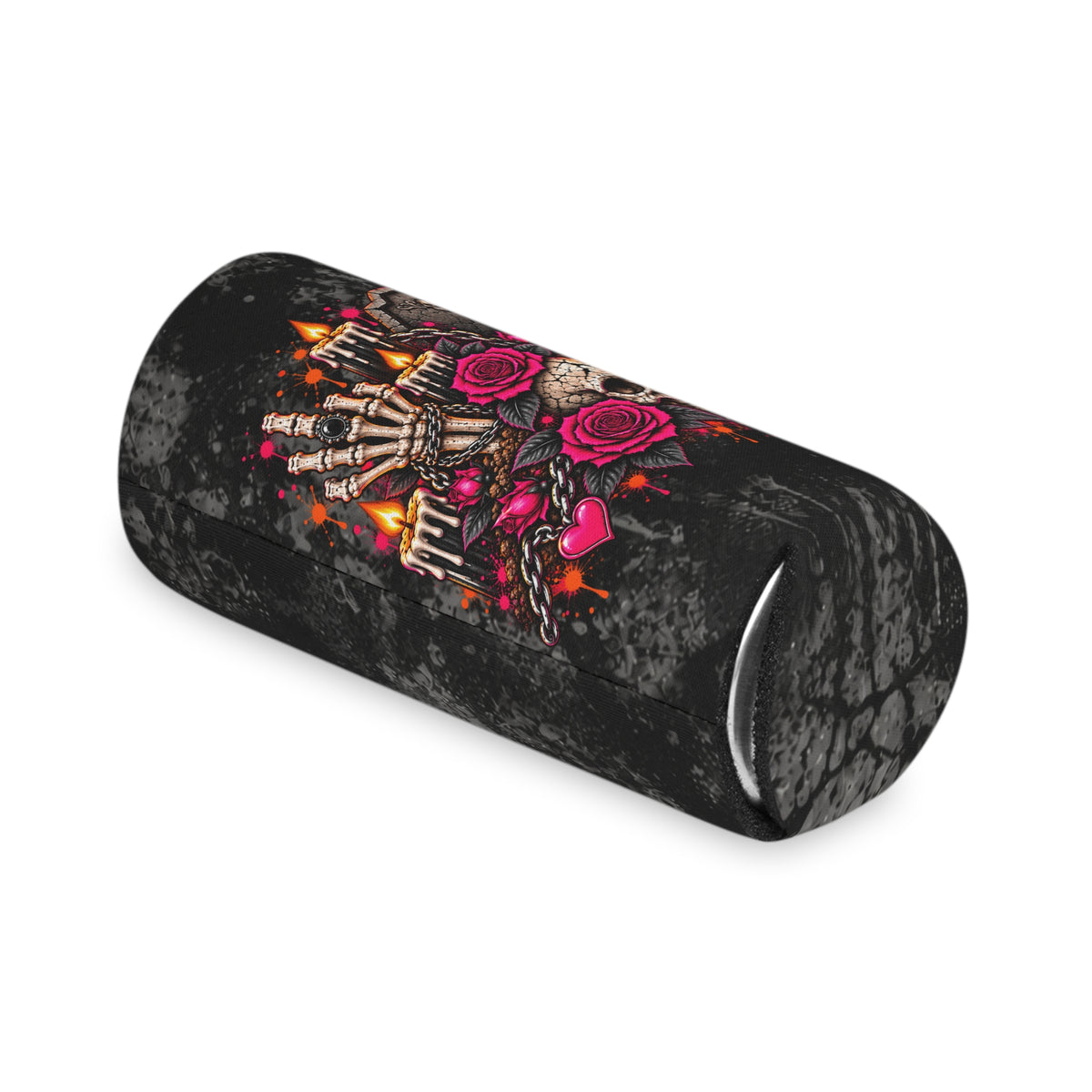 Dirt & Defiance Foam Grip Koozie | Gothic Skull & Coffin Can Cooler by Subbin4Sanity