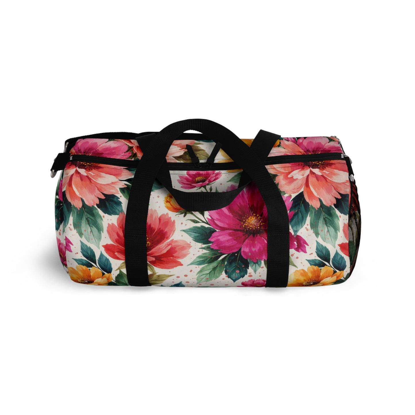 Electric Wildflower Garden Pattern – Splatter Bloom Collection - Duffel Travel Bag