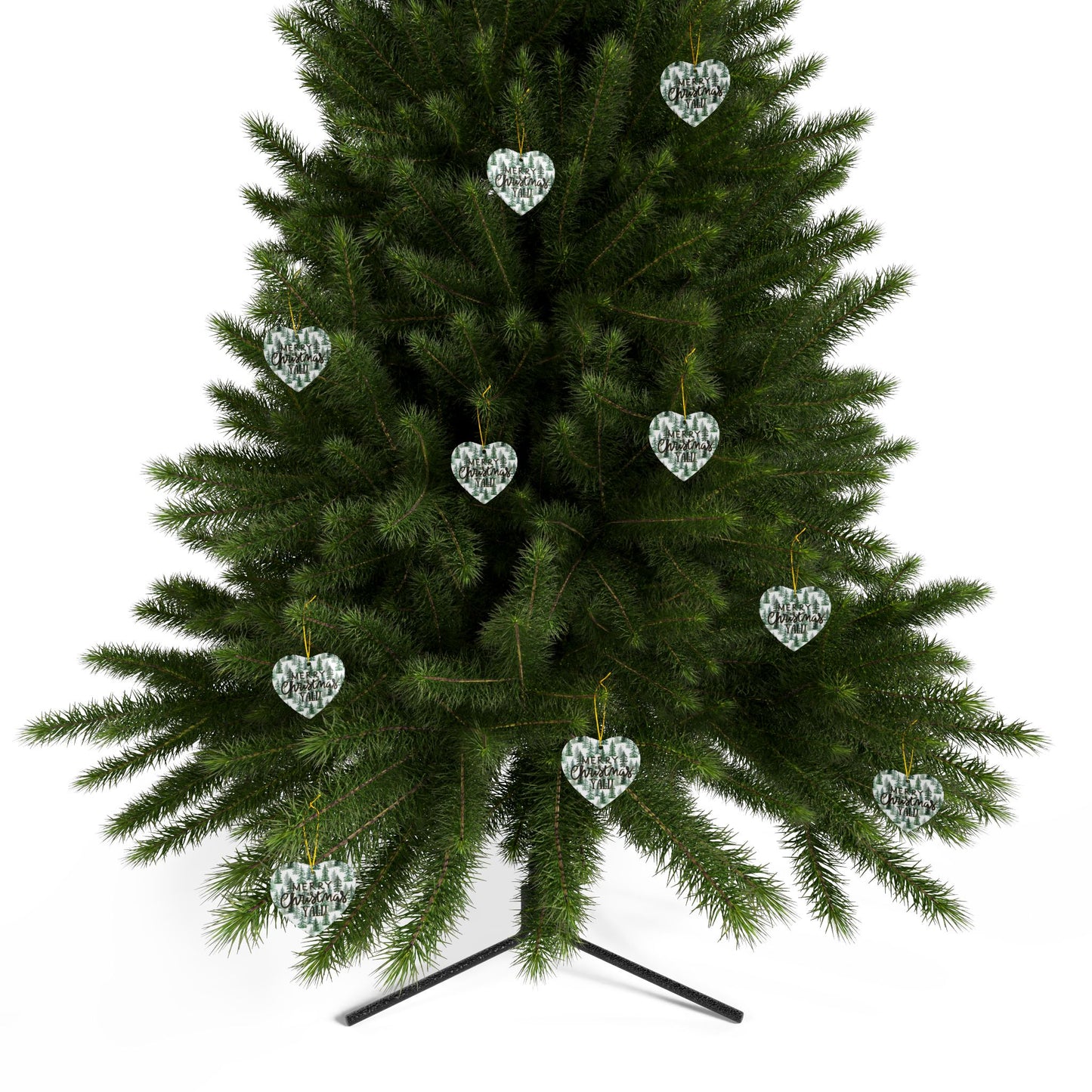 Merry Christmas Y’all Ceramic Ornament | Southern Holiday Tree Decor & Festive Keepsake by Subbin4Sanity