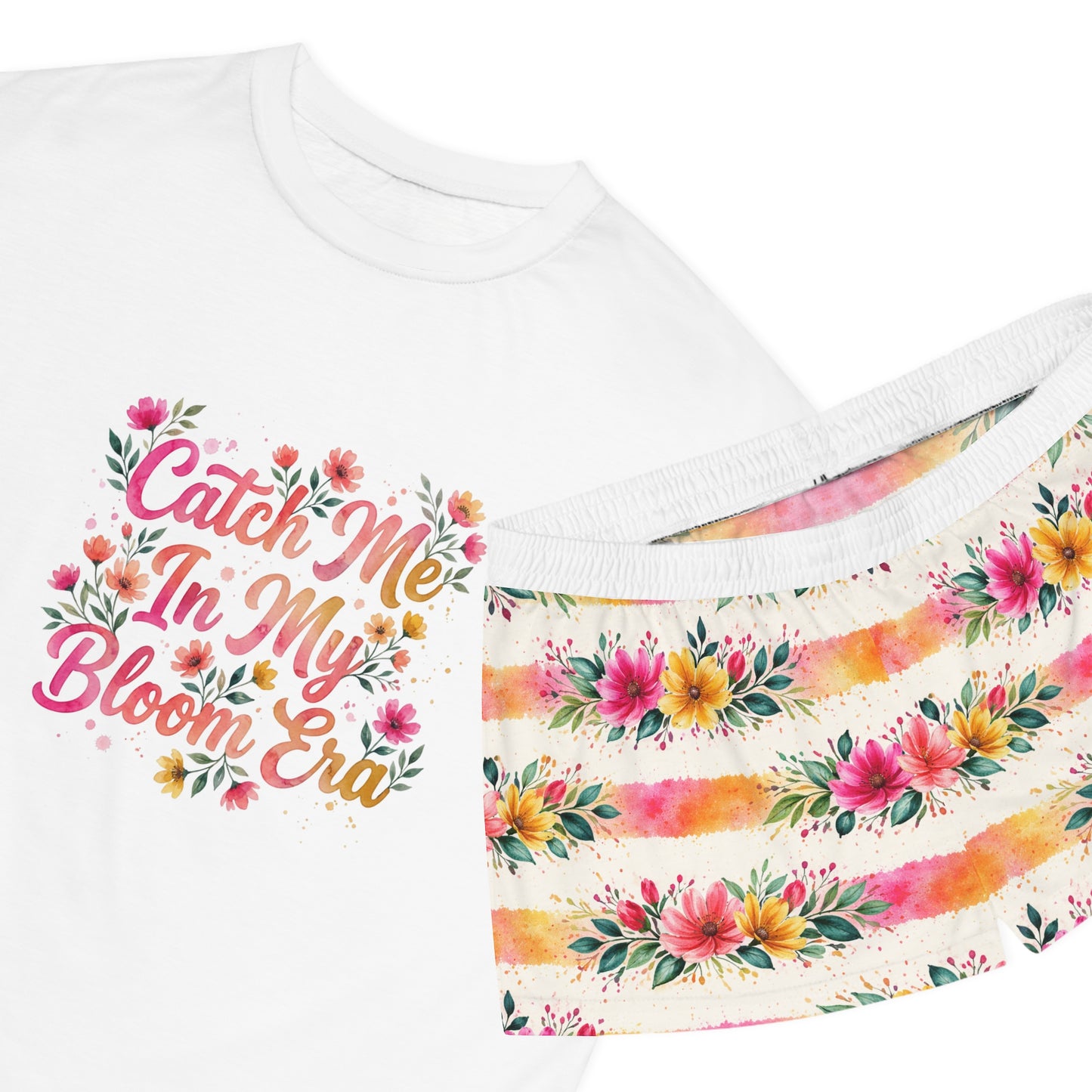 "Catch Me In My Bloom Era" Women's Short Pajama Set