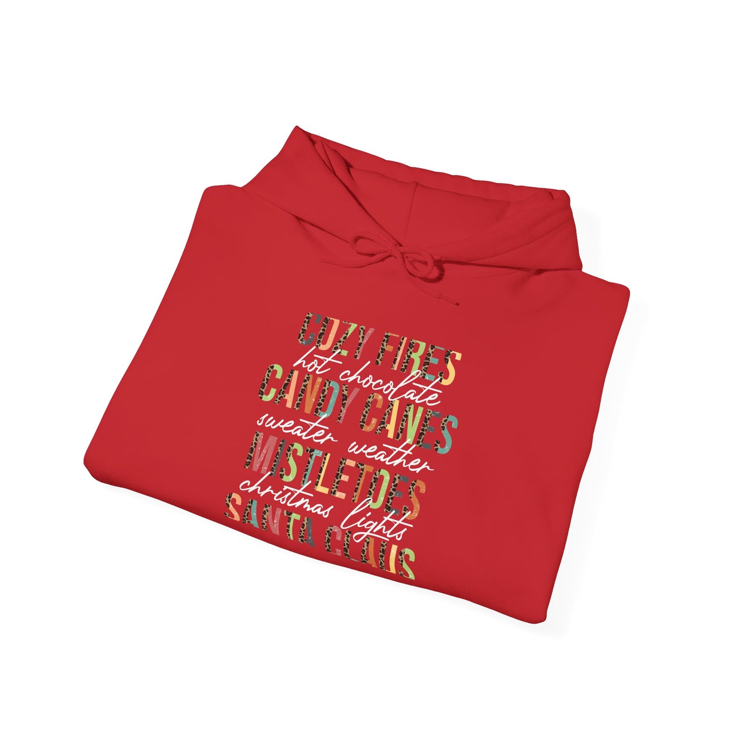 Cozy Fires & Candy Canes Hoodie | Festive Christmas Pullover by Subbin4Sanity