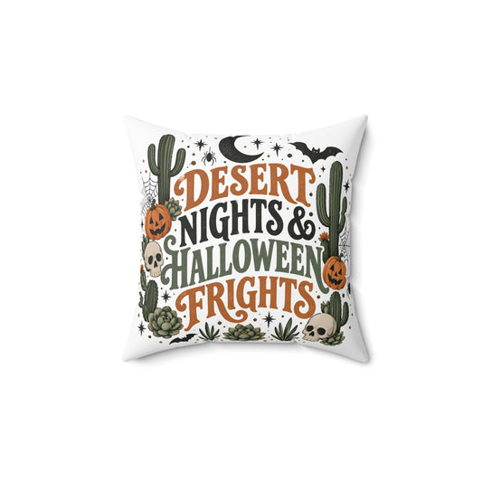 Desert Nights & Halloween Frights Double-Sided Pillowcase & Insert | Boho Halloween Decor by Subbin4Sanity