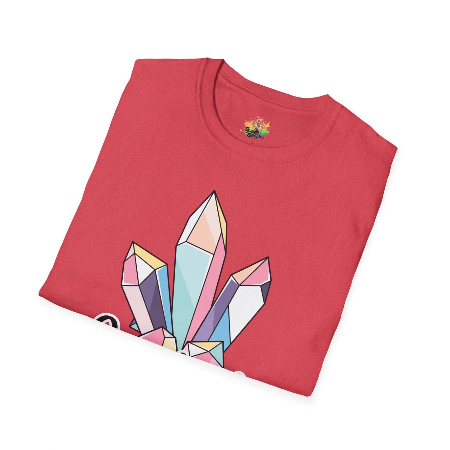 Crazy Crystal Lady Graphic T-Shirt | Funny Witchy Statement Tee by Subbin4Sanity