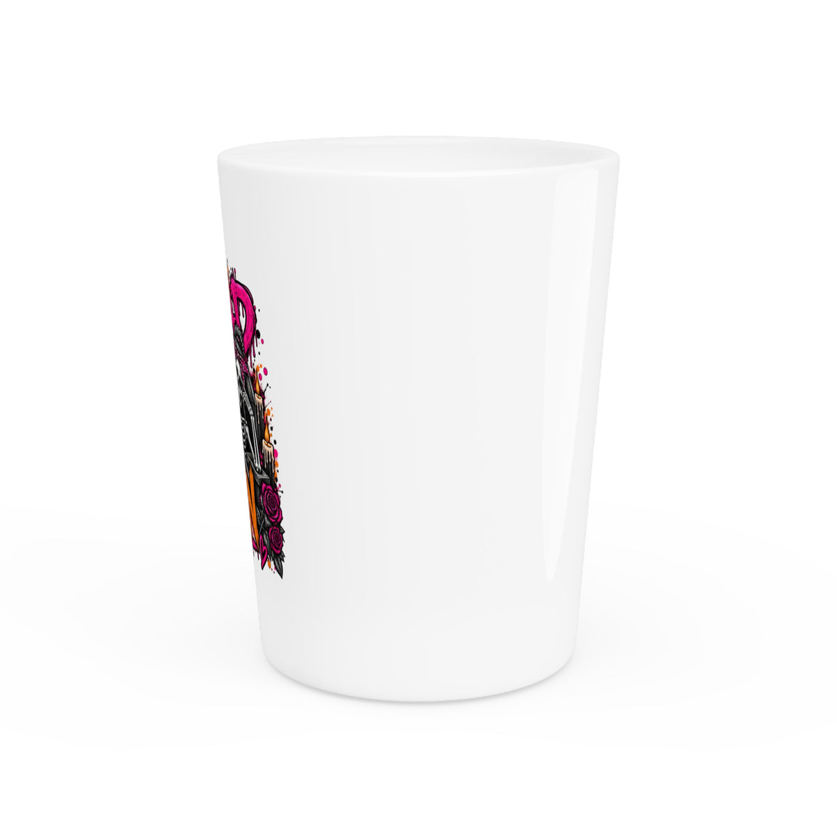 Too Dead To Give A Damn Shot Glass | Sarcastic Gothic Drinking Glass by Subbin4Sanity