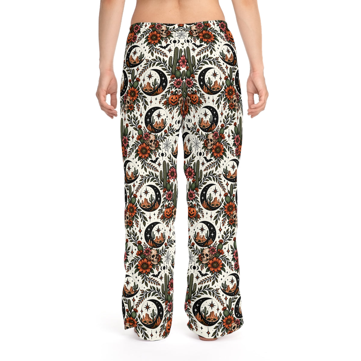 Crescent Blooms Pajama Pants | Boho Halloween Sleepwear by Subbin4Sanity