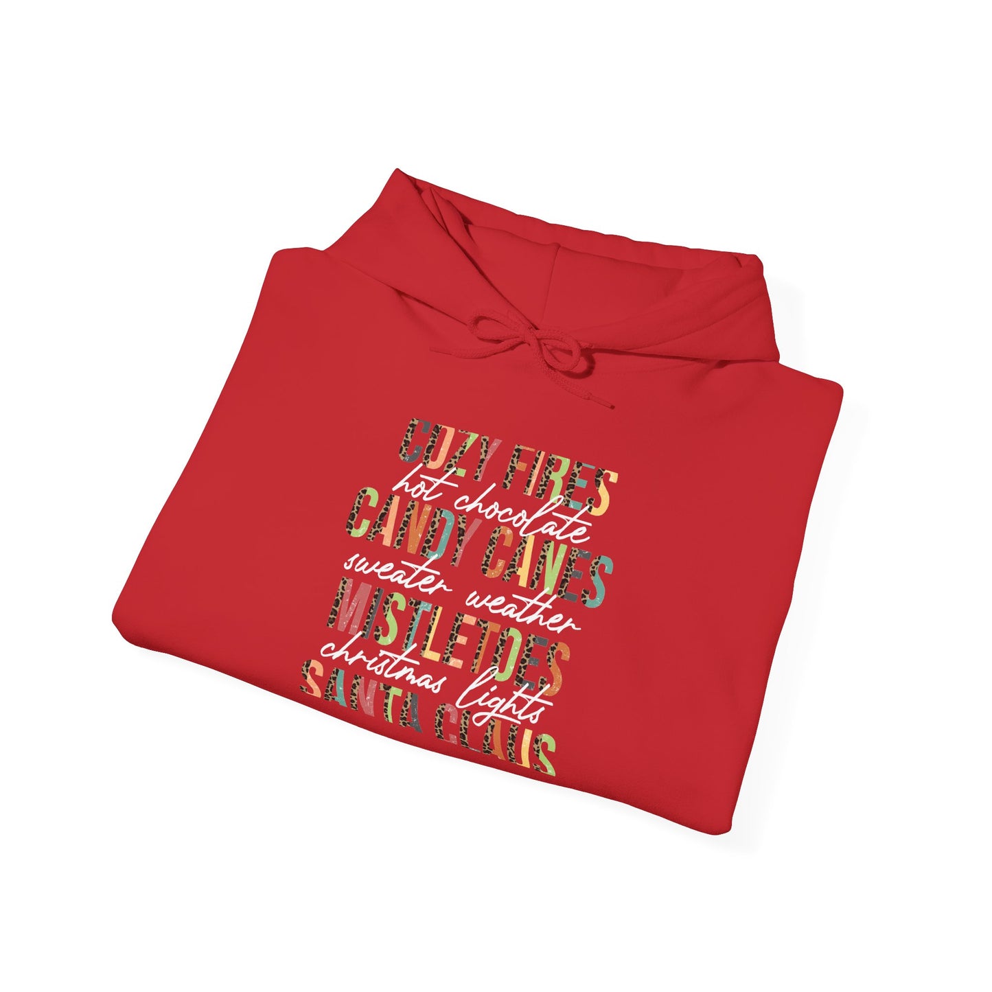 Cozy Fires & Candy Canes Hoodie | Festive Christmas Pullover by Subbin4Sanity