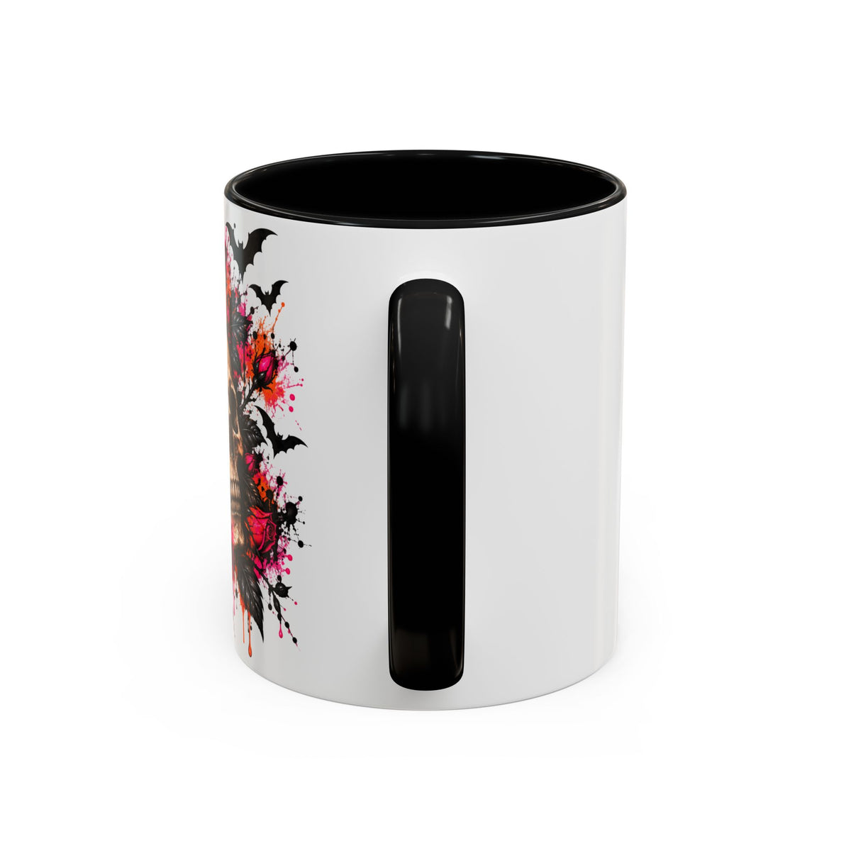 Deadly Blooms Coffee Mug | Gothic Floral Skull Ceramic Mug by Subbin4Sanity
