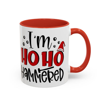 Christmas Coffee Mug, 11oz, "Ho Ho Hammered"
