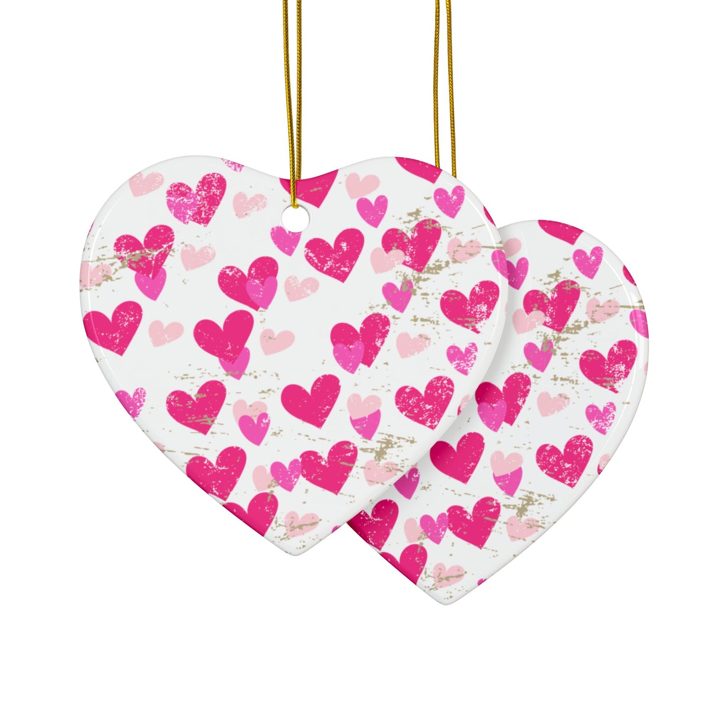 Valentines Ceramic Ornament (1pc, 3pcs, 5pcs, 10pcs)