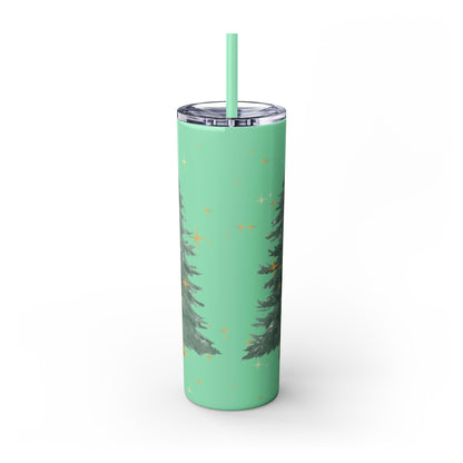 Christmas Skinny Tumbler with Straw, 20oz