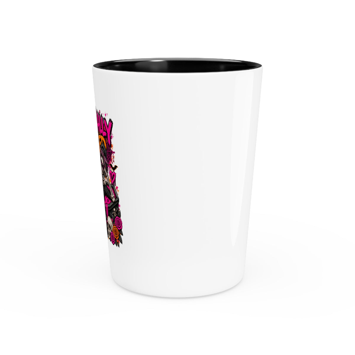 Emotionally Deceased Shot Glass | Dark Humor Gothic Drinking Glass by Subbin4Sanity