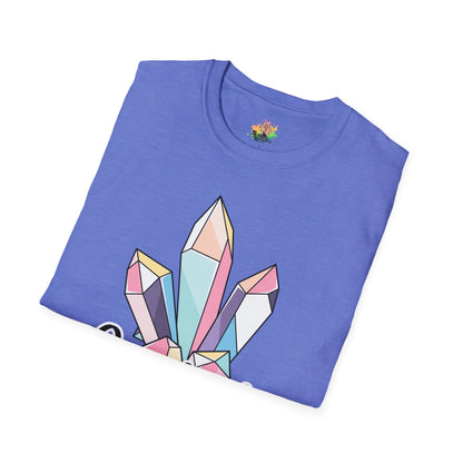 Crazy Crystal Lady Graphic T-Shirt | Funny Witchy Statement Tee by Subbin4Sanity