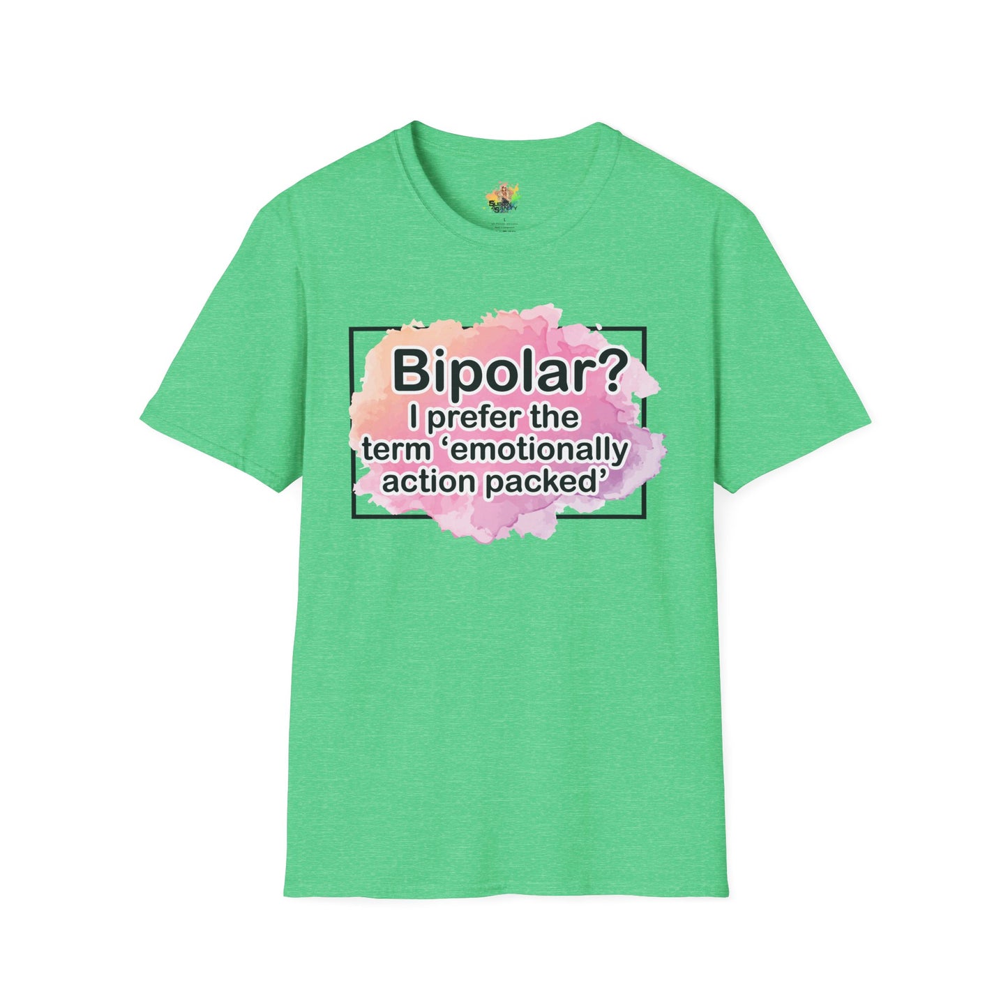 Emotionally Action Packed Graphic T-Shirt | Funny Mental Health Humor Tee by Subbin4Sanity