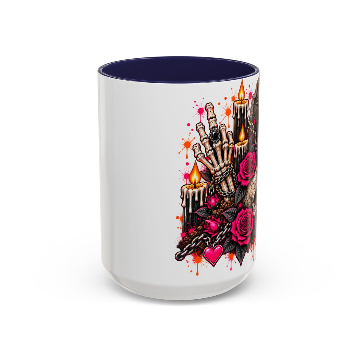 Dirt & Defiance Coffee Mug | Gothic Skull & Coffin Ceramic Mug by Subbin4Sanity