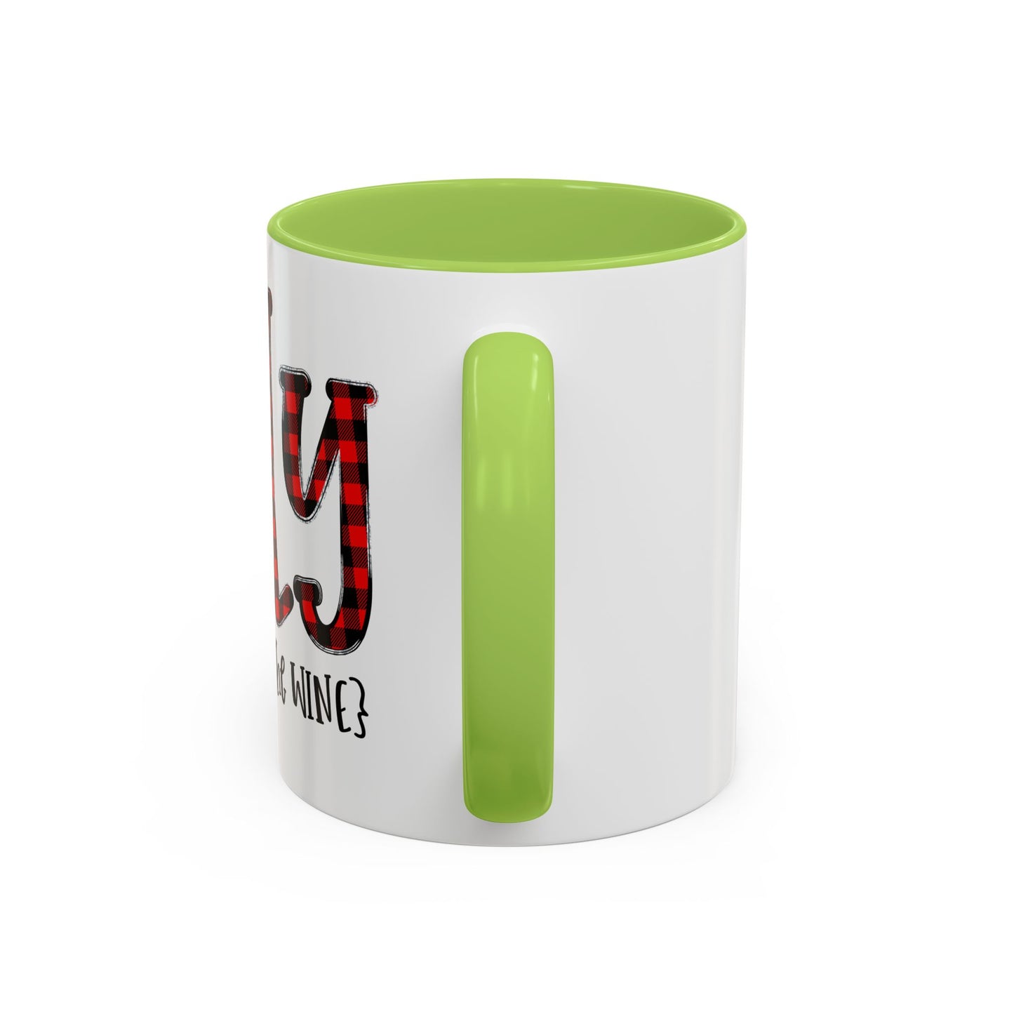 Christmas Coffee Mug, 11oz, "Jolly but it could be the WINE"