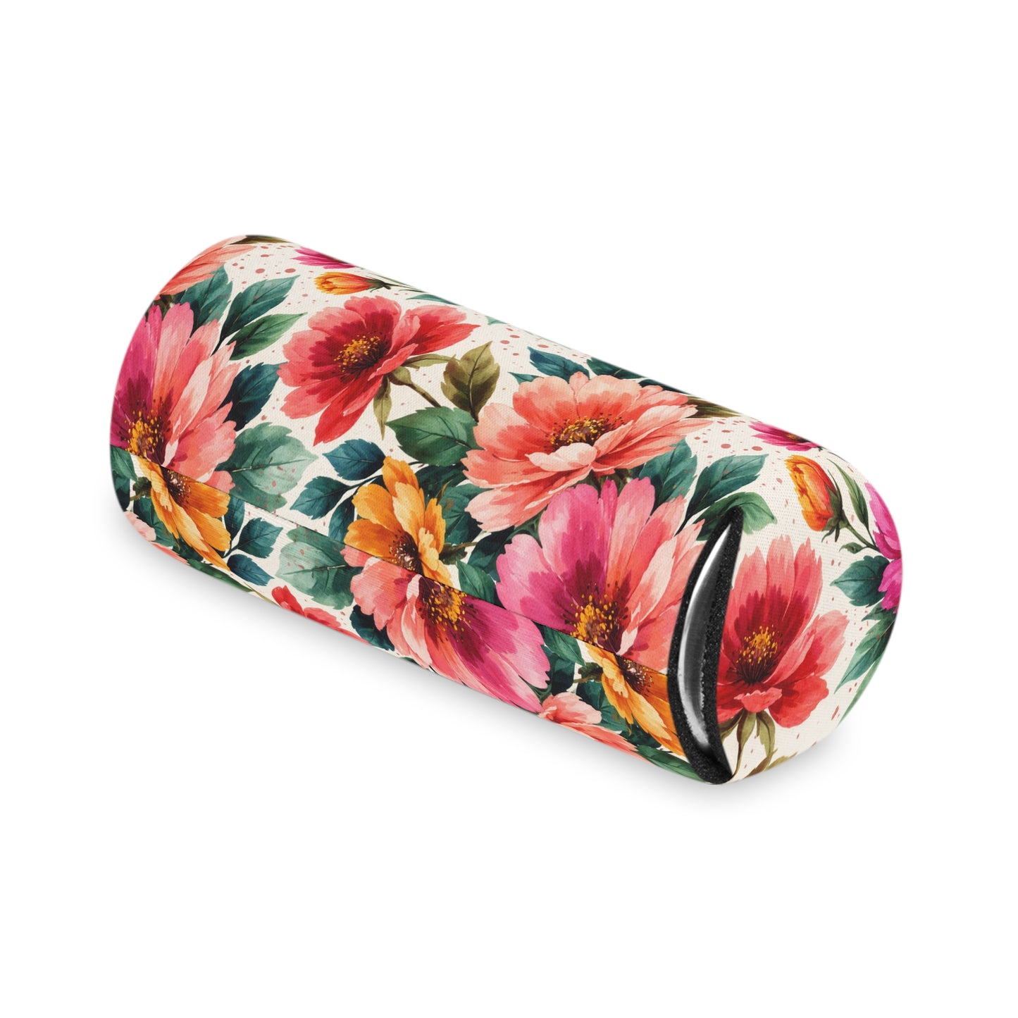 Electric Wildflower Garden Pattern – Splatter Bloom Collection — Lightweight Foam Grip Lined Koozie