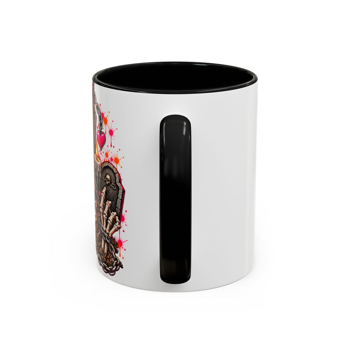 Dirt & Defiance Coffee Mug | Gothic Skull & Coffin Ceramic Mug by Subbin4Sanity