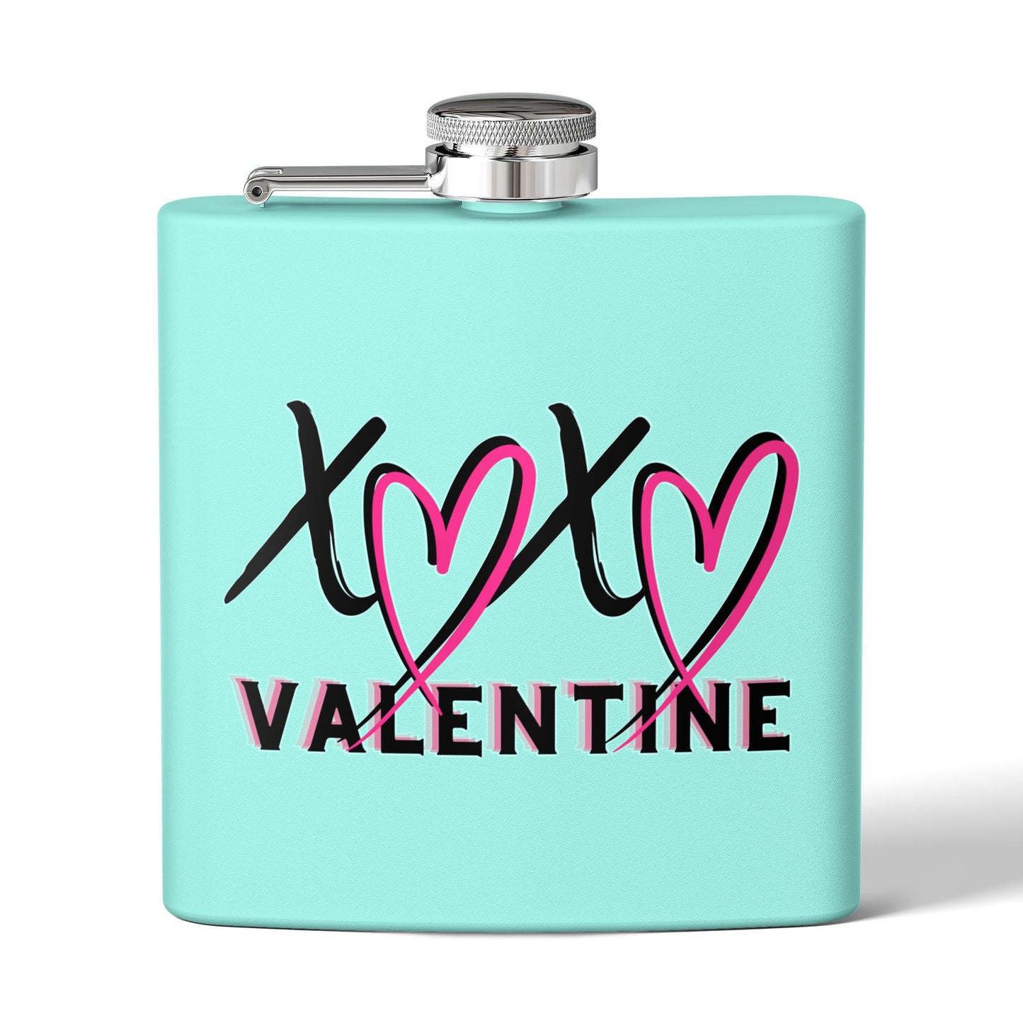 Flask - XOXO Valentine Stainless Steel 6oz Hip Flask
