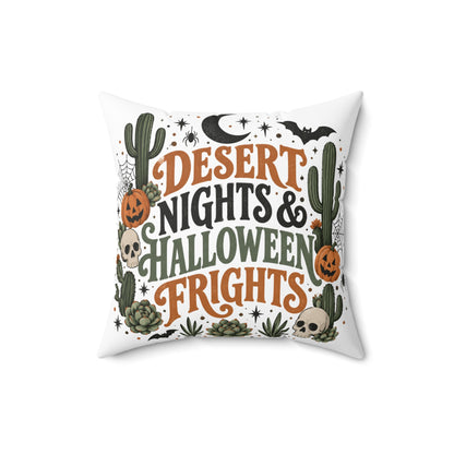 Desert Nights & Halloween Frights Double-Sided Pillowcase & Insert | Boho Halloween Decor by Subbin4Sanity