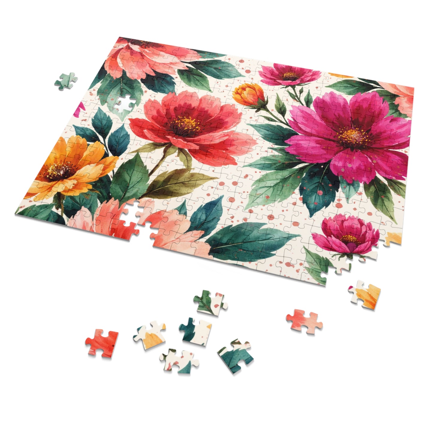 Electric Wildflower Garden Pattern – Puzzle & Tin Storage Box