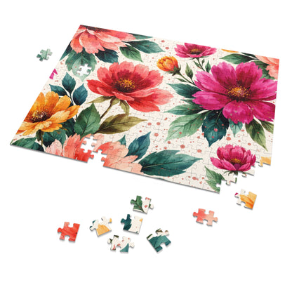 Electric Wildflower Garden Pattern – Puzzle & Tin Storage Box