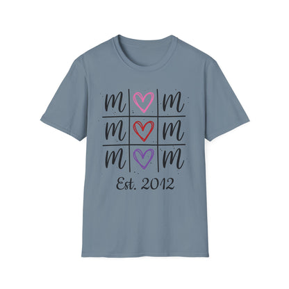"Tik-Tak-Toe MoM" | Customizable Unisex Softstyle T-Shirt