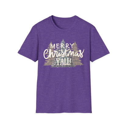 Merry Christmas Y’all Graphic T-Shirt | Southern Holiday Tee by Subbin4Sanity