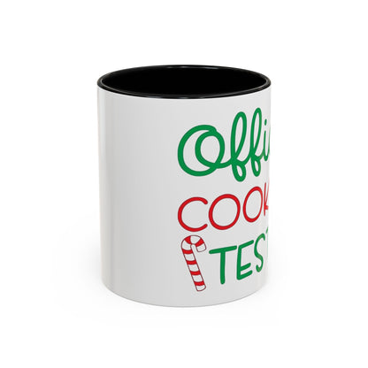 Christmas Coffee Mug, 11oz, "Official Cookie Tester"