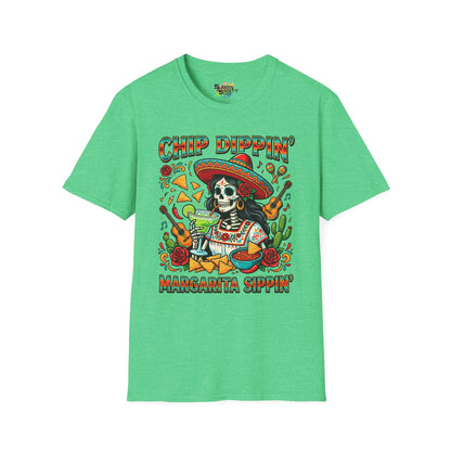 "Chip Dippin Margarita Sippin" (Square) | Unisex Softstyle T-Shirt