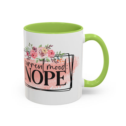 Coffee Mug, 11oz, "Current Mood NOPE"