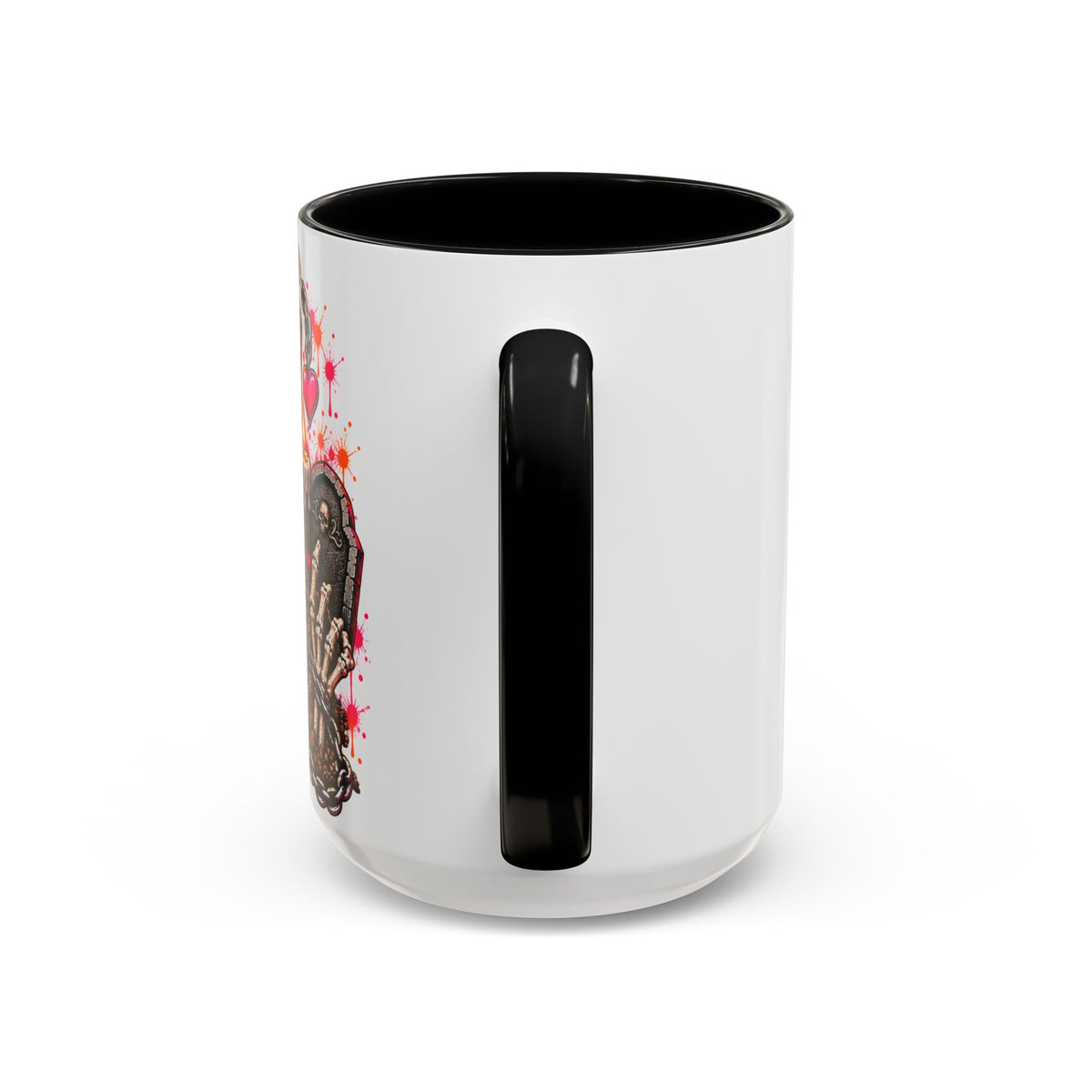 Dirt & Defiance Coffee Mug | Gothic Skull & Coffin Ceramic Mug by Subbin4Sanity