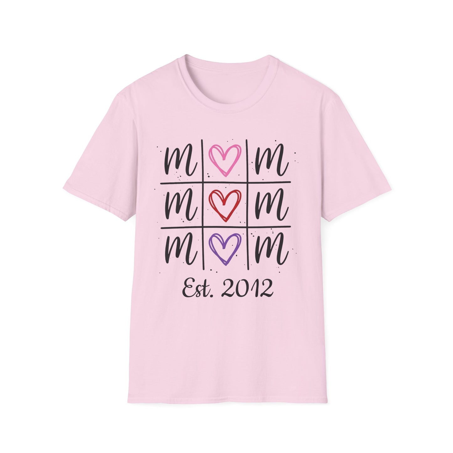 "Tik-Tak-Toe MoM" | Customizable Unisex Softstyle T-Shirt