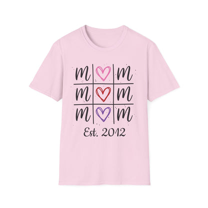 "Tik-Tak-Toe MoM" | Customizable Unisex Softstyle T-Shirt