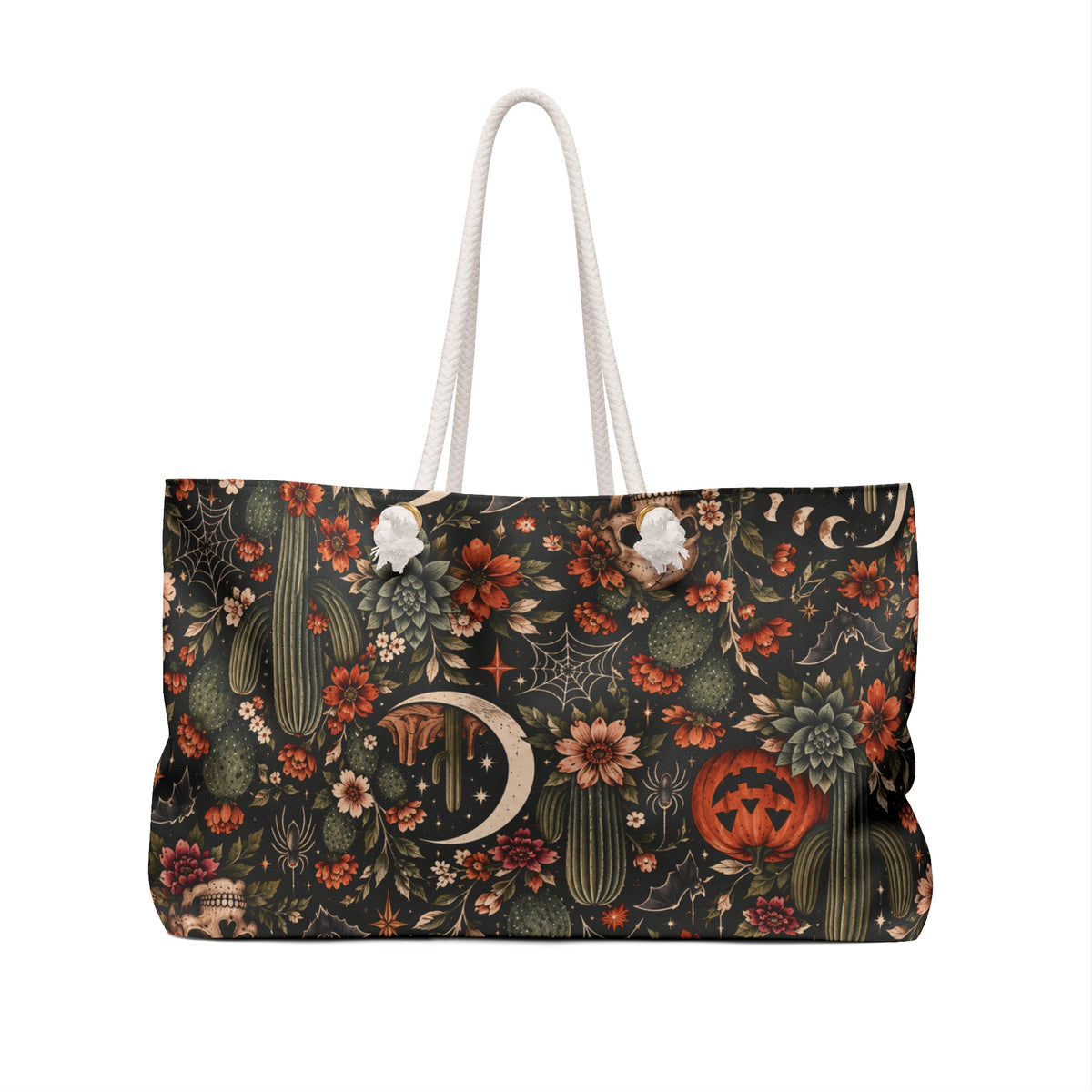Desert Eclipse Weekender Bag | Boho Halloween Celestial Travel Tote by Subbin4Sanity