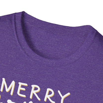 Merry Christmas Y’all Text Graphic T-Shirt | Southern Holiday Tee by Subbin4Sanity