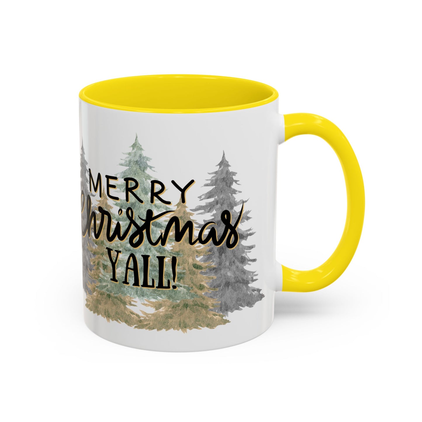 Christmas Coffee Mug, 11oz, "Merry Christmas Yall"