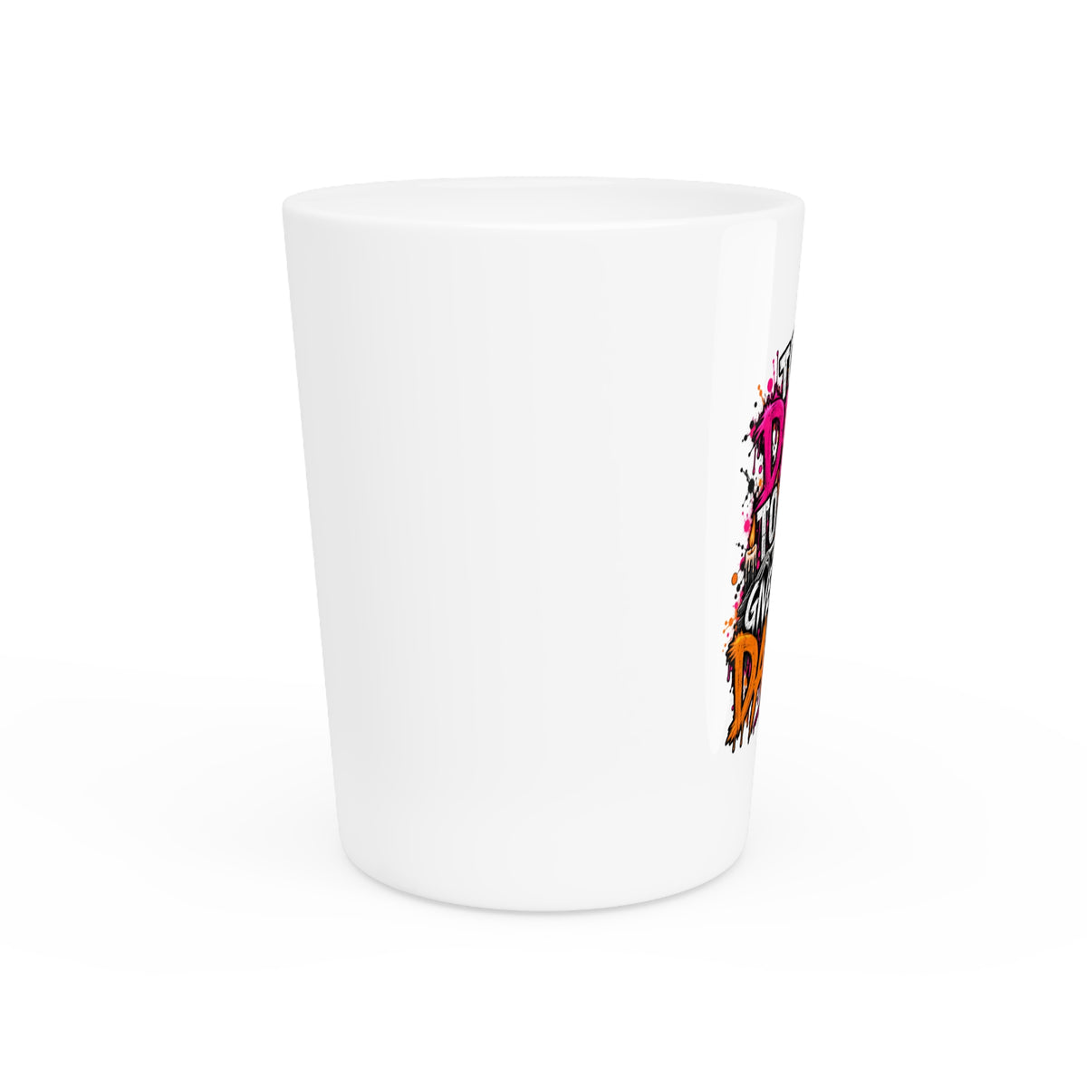 Too Dead To Give A Damn Shot Glass | Sarcastic Gothic Drinking Glass by Subbin4Sanity