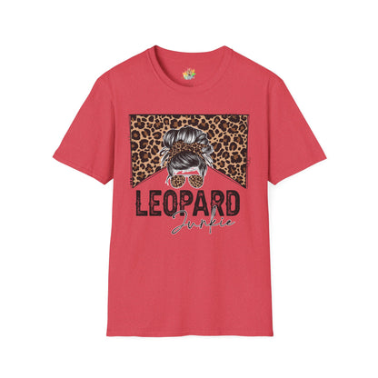 Leopard Junkie Graphic T-Shirt | Retro Bad Girl Statement Tee by Subbin4Sanity