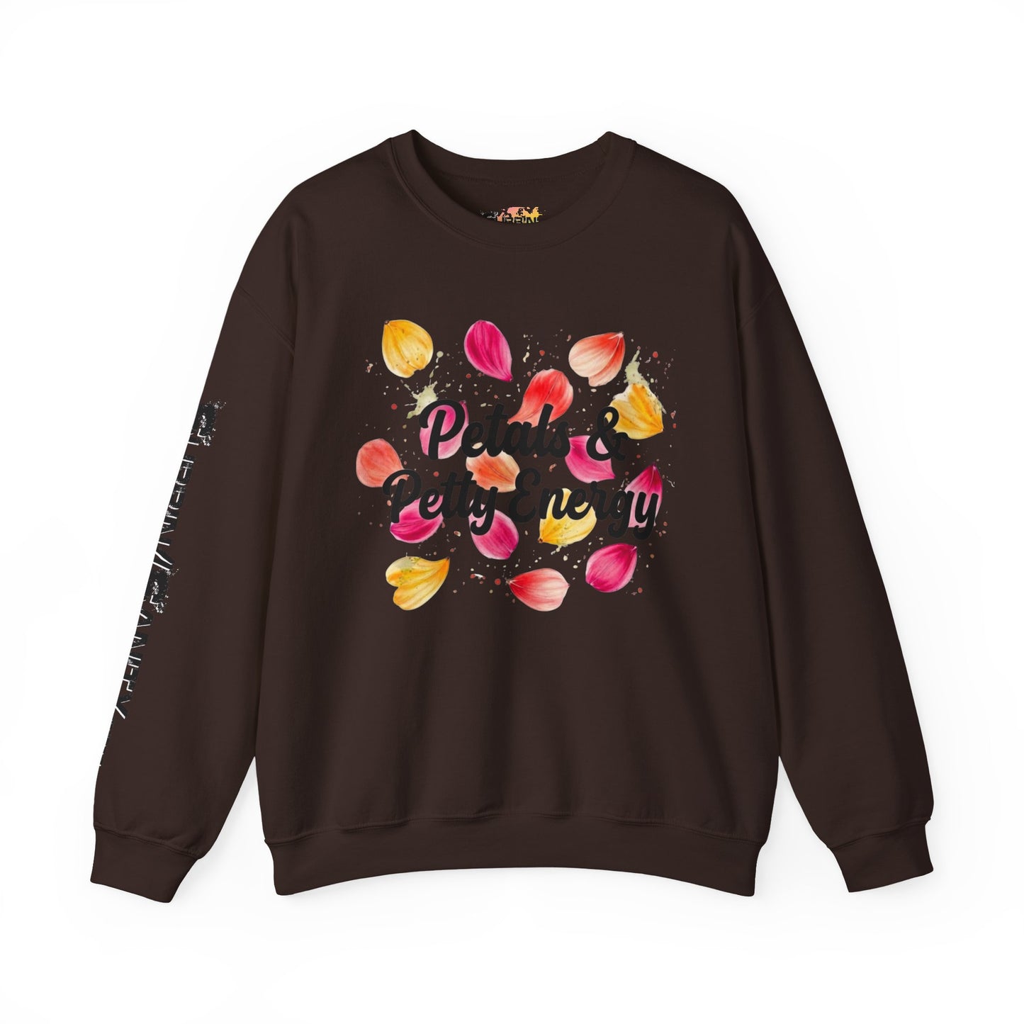"Petals & Petty Energy" — Cozy Crewneck