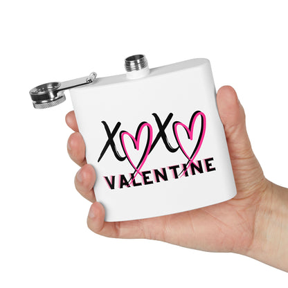 Flask - XOXO Valentine Stainless Steel 6oz Hip Flask