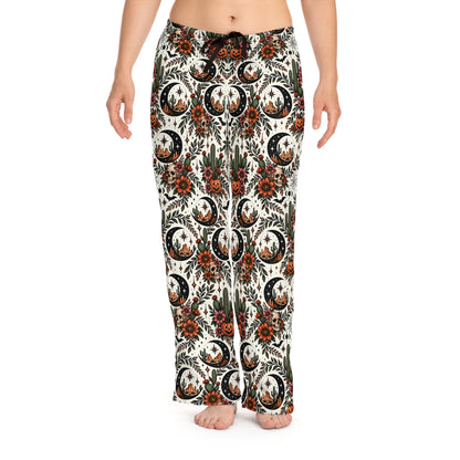 Crescent Blooms Pajama Pants | Boho Halloween Sleepwear by Subbin4Sanity