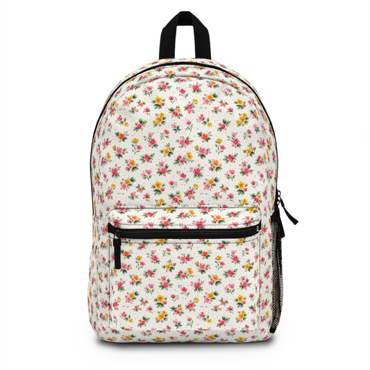 Wildflower Sprinkle Pattern – Splatter Bloom Collection – School Backpack