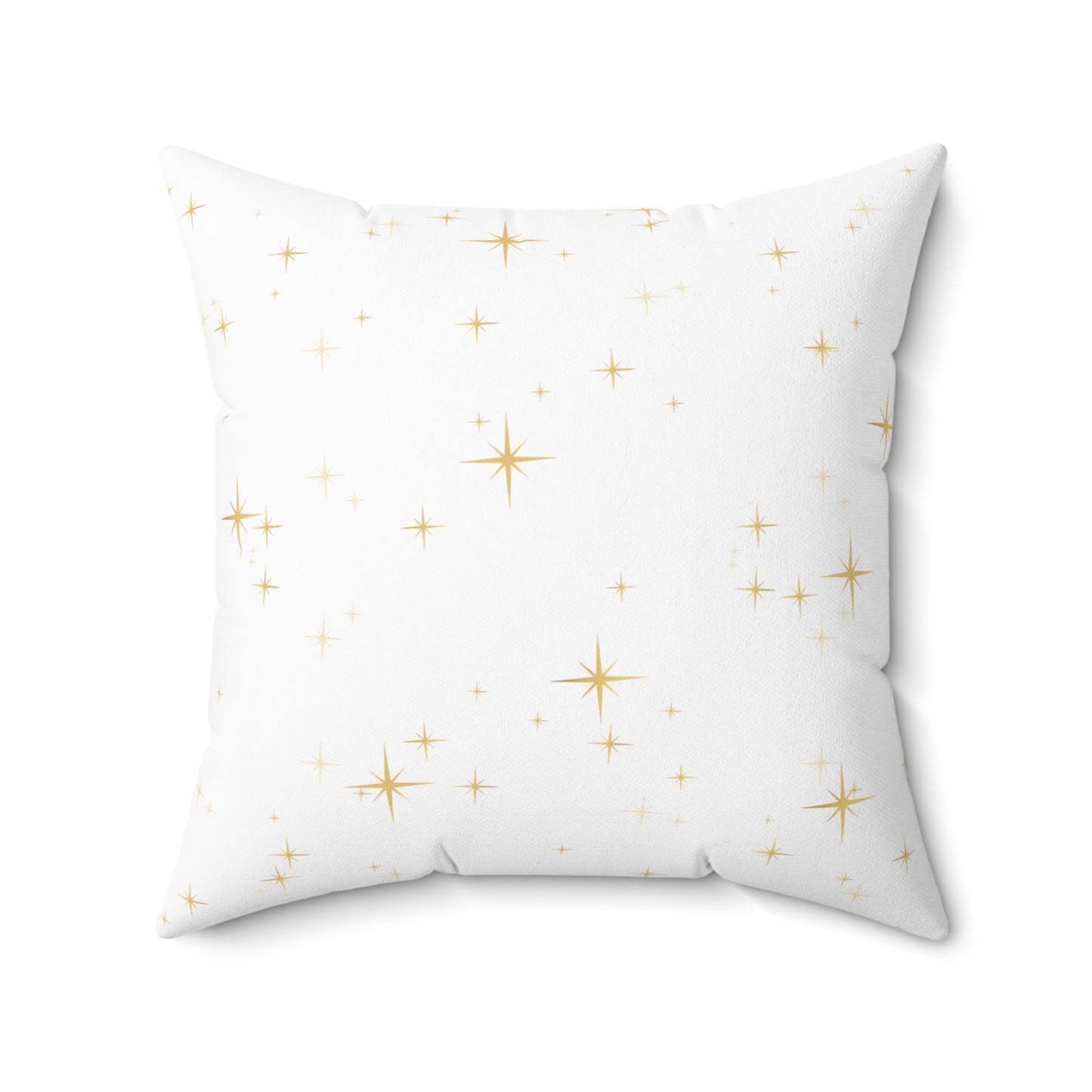 Christmas Pillowcase & Pillow Insert (White) with star pattern "merry christmas yall"