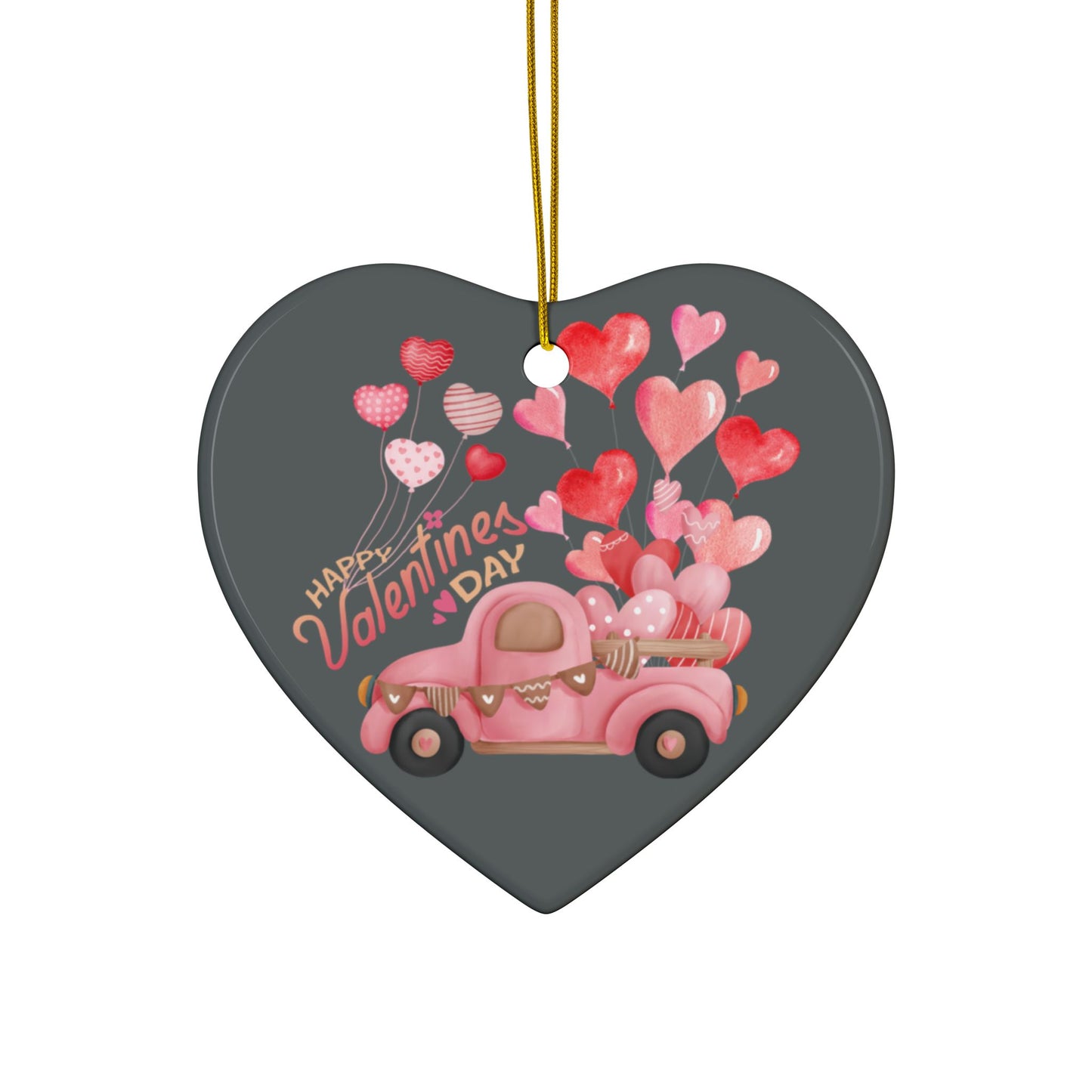 Valentines Ceramic Ornament (1pc, 3pcs, 5pcs, 10pcs)