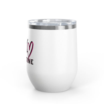 Valentine XOXO Hearts 12oz Wine Tumbler