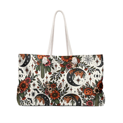 Desert Moonlight Weekender Bag | Boho Halloween Travel Tote by Subbin4Sanity