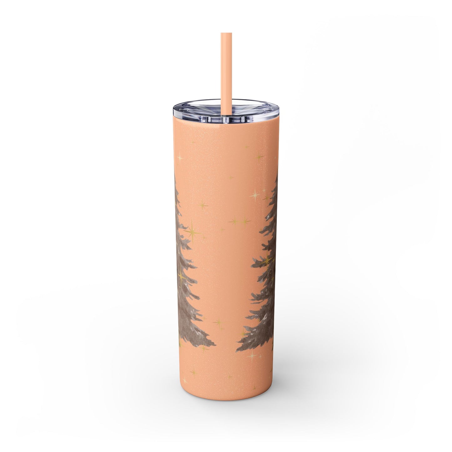 Christmas Skinny Tumbler with Straw, 20oz