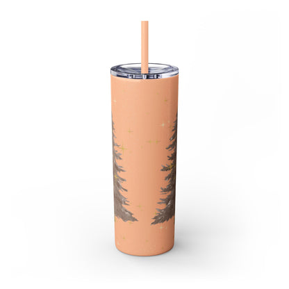 Christmas Skinny Tumbler with Straw, 20oz